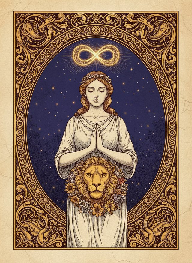 Strength tarot card